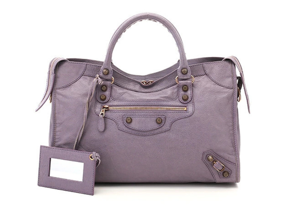 Balenciaga Shoulder Bag Giant City Calf Purple
